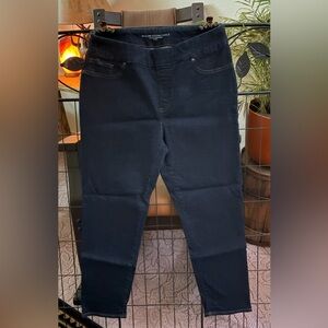 Chico's Dark Blue Washed Skinny Ankle Pull On Jeggings